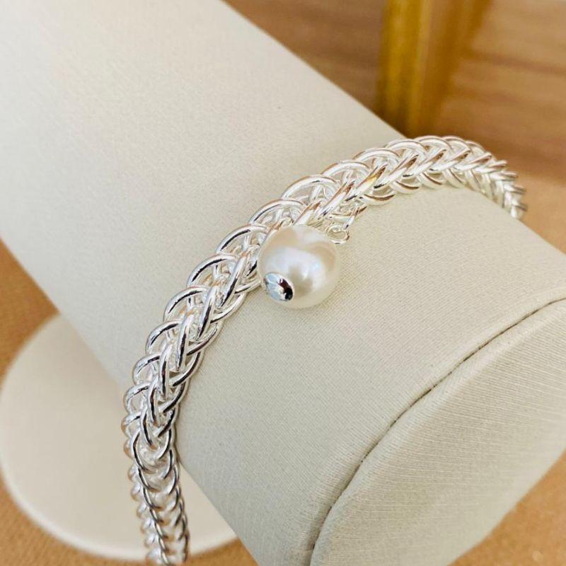 PULSEIRA GRUMET COM PEROLA