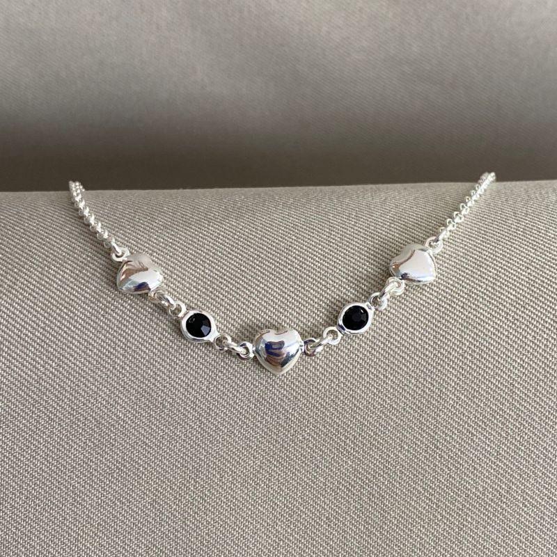 PULSEIRA INFANTIL CORAÇÃO COM ZIRCONIA