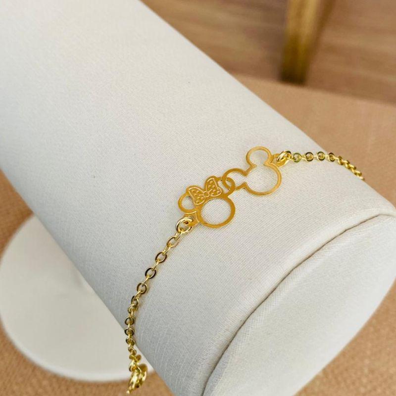 PULSEIRA INFANTIL MINNIE E MICKEY