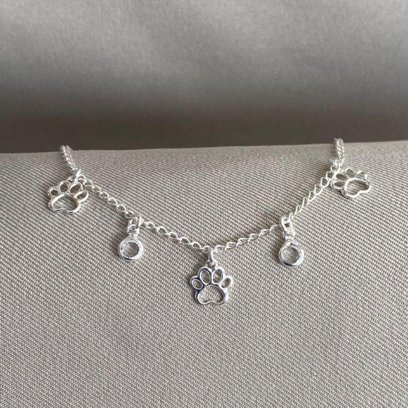 PULSEIRA INFANTIL PATA VAZADA COM PEDRINHAS