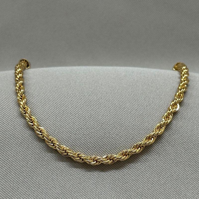 PULSEIRA MASCULINA 19CM CORDÃO BAIANO 4MM