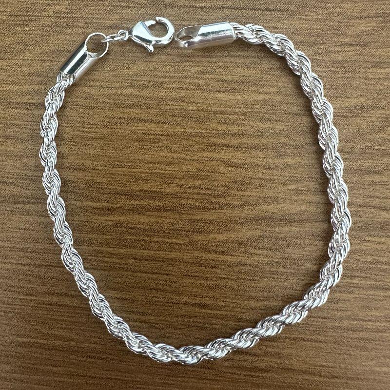 PULSEIRA MASCULINA 19CM CORDÃO BAIANO 4MM