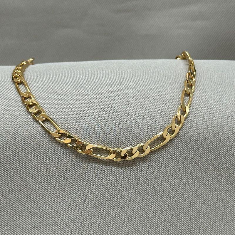 PULSEIRA MASCULINA FIGARO 3X1 5MM FECHO ITALIANO 21 CM