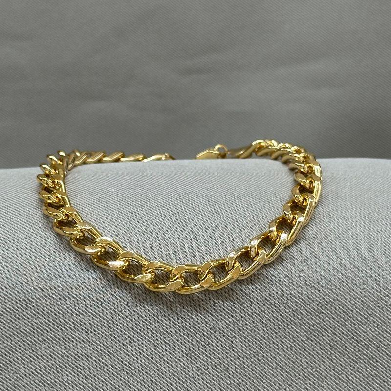 PULSEIRA MASCULINA GRUMET 7MM 21 CM