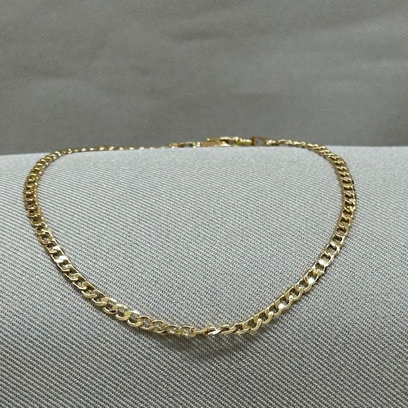 PULSEIRA MASCULINA GRUMET LAMINADA 2MM FECHO ITALIANO