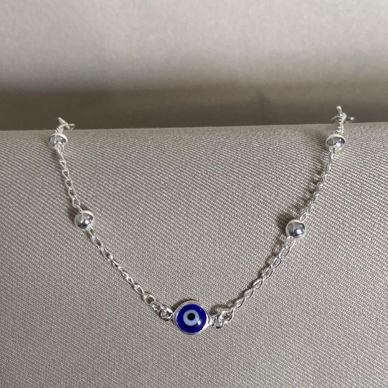 PULSEIRA OLHO GREGO COM BOLINHAS