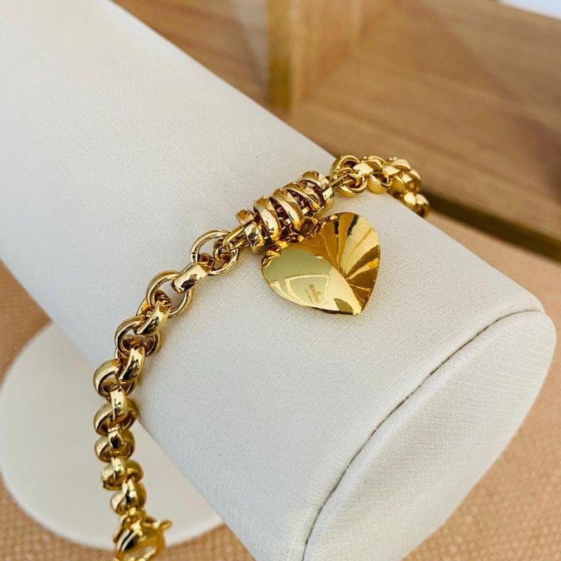 PULSEIRA PINGENTE CORAÇÃO