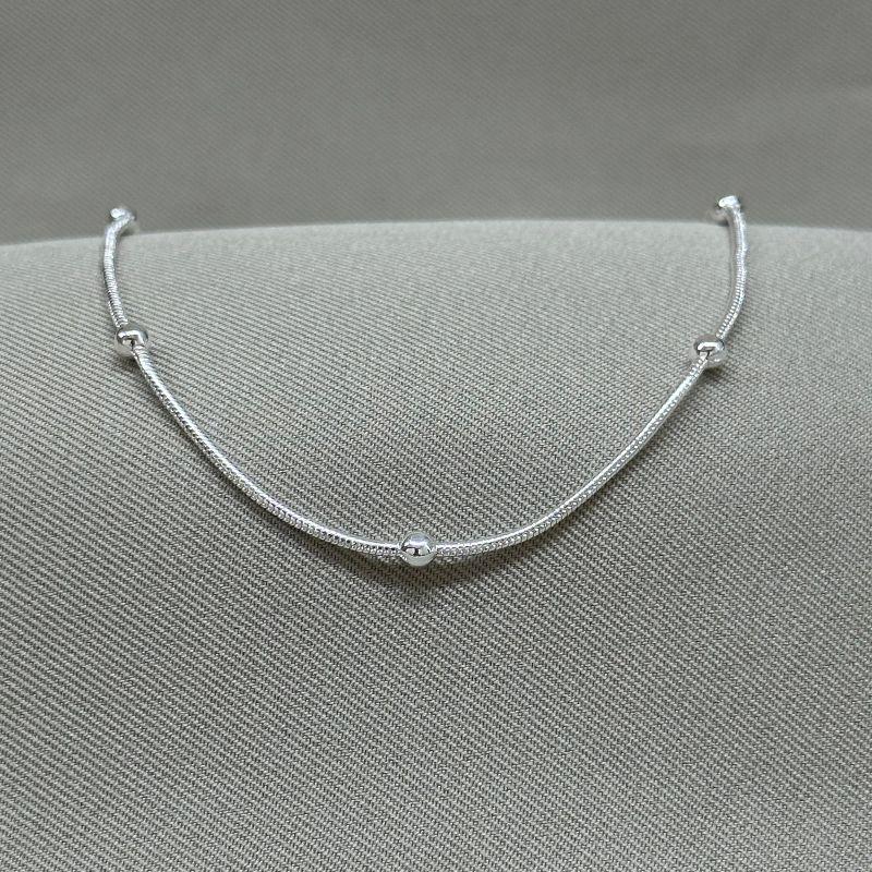 PULSEIRA RABO DE RATO COM BOLINHA 3,5MM