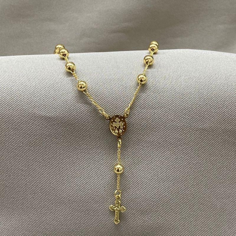 PULSEIRA TERÇO COM BOLINHA 5MM