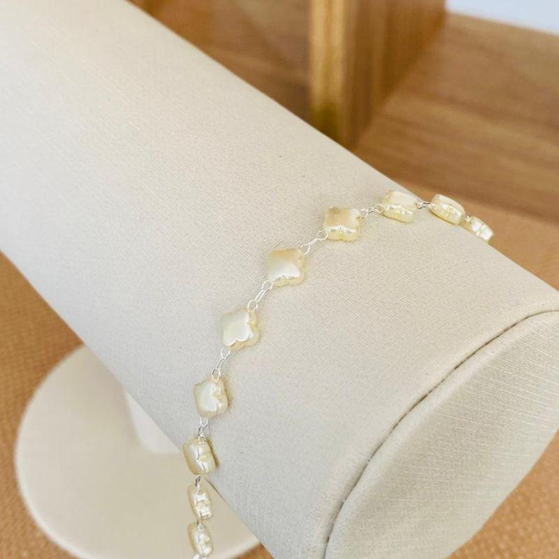 PULSEIRA TREVOS PEROLA