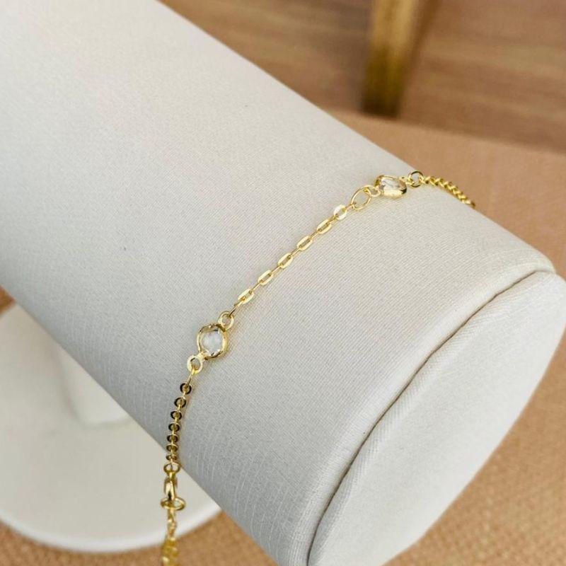 PULSEIRA ZIRCONIA ELO CADEADINHO