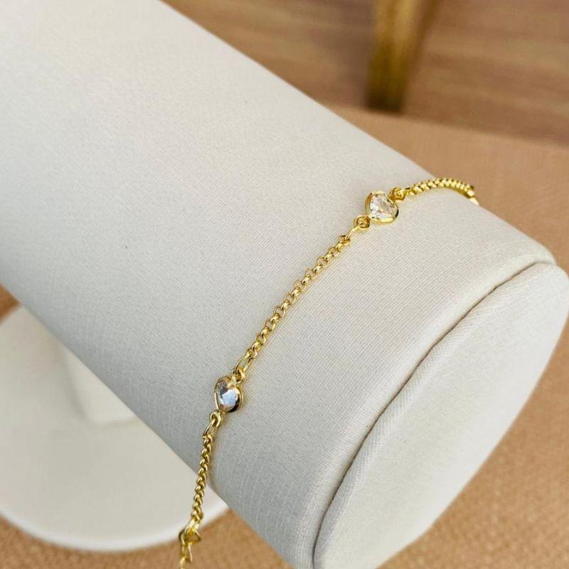 PULSEIRA ZIRCONIAS CORAÇÃO