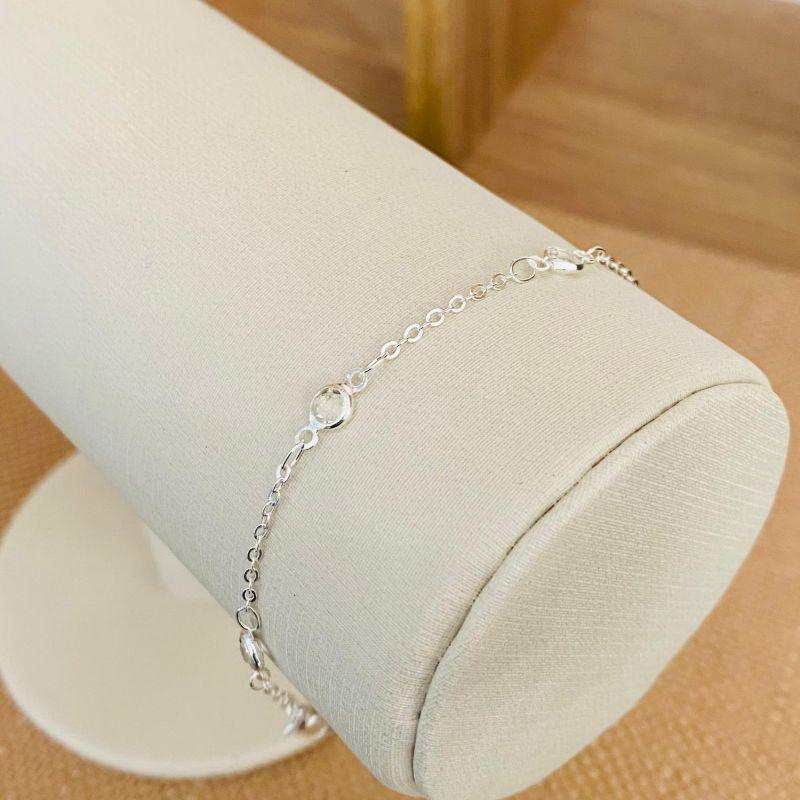 PULSEIRA ZIRCONIAS ELO CADEADO