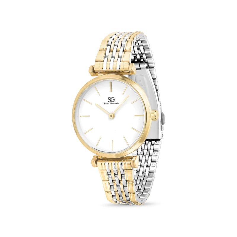 Relógio Feminino Astoria Bicolor Dourado e Prata 32mm