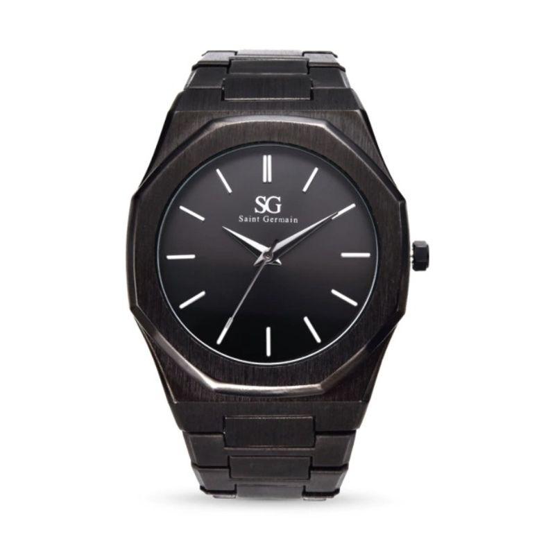 Relógio Masculino Hudson Full Black Metal Preto Fundo Preto Pulseira de Metal Preto