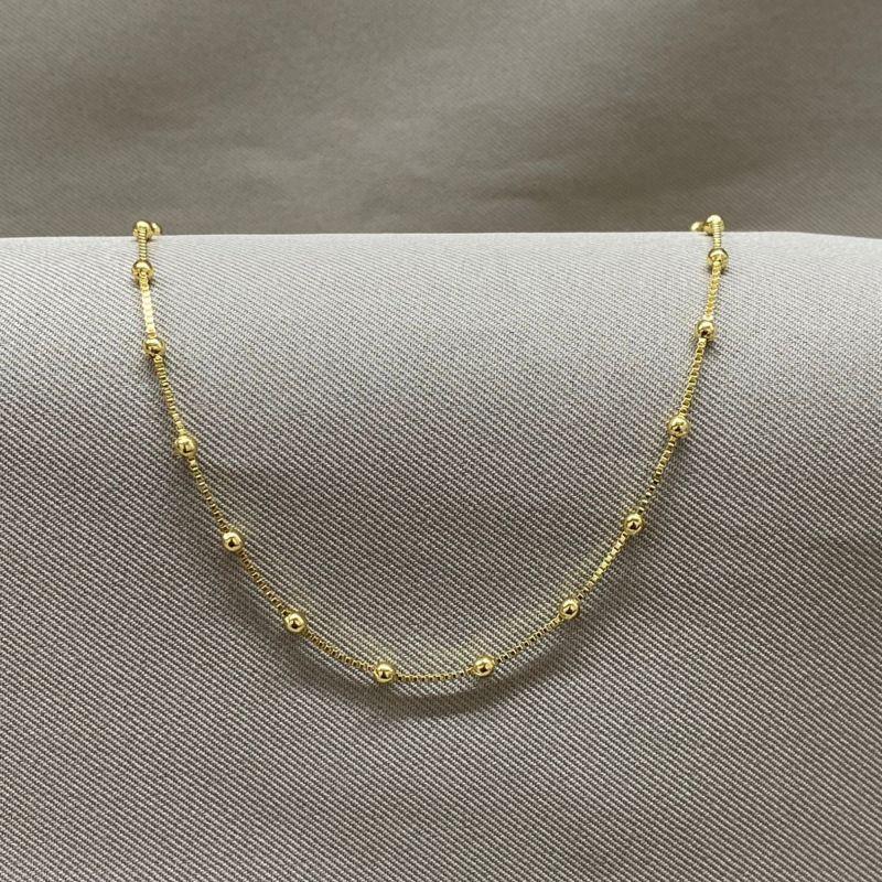 TORNOZELEIRA FEMININA VENEZIANA 0,8 COM BOLINHAS 1*1