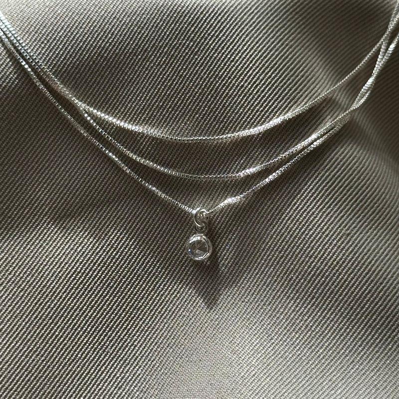 TORNOZELEIRA TRIPLA VENEZIANA COM ZIRCONIA