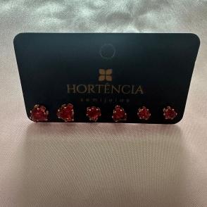 TRIO BRINCO CORAÇÃO FÚSCIA 4MM/5MM/6MM