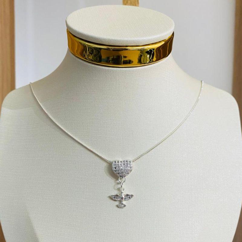 COLAR CORAÇÃO ESPIRITO SANTO