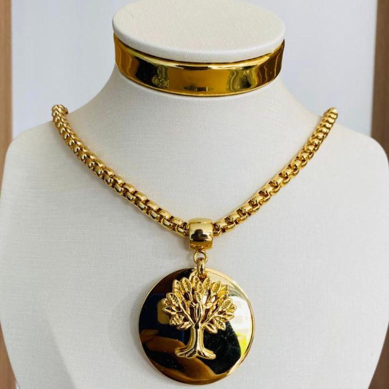 COLAR MEDALHA ARVORE DA VIDA