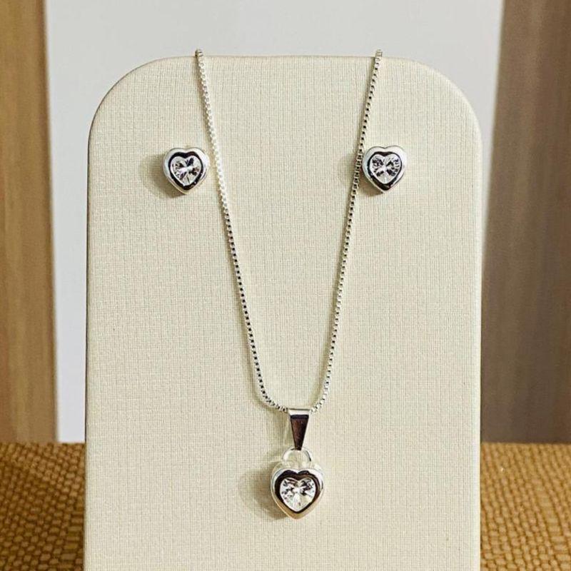 CONJUNTO CORAÇÃO ZIRCONIA