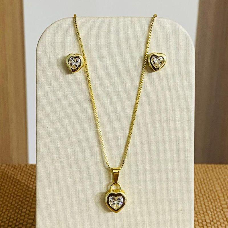 CONJUNTO CORAÇÃO ZIRCONIA