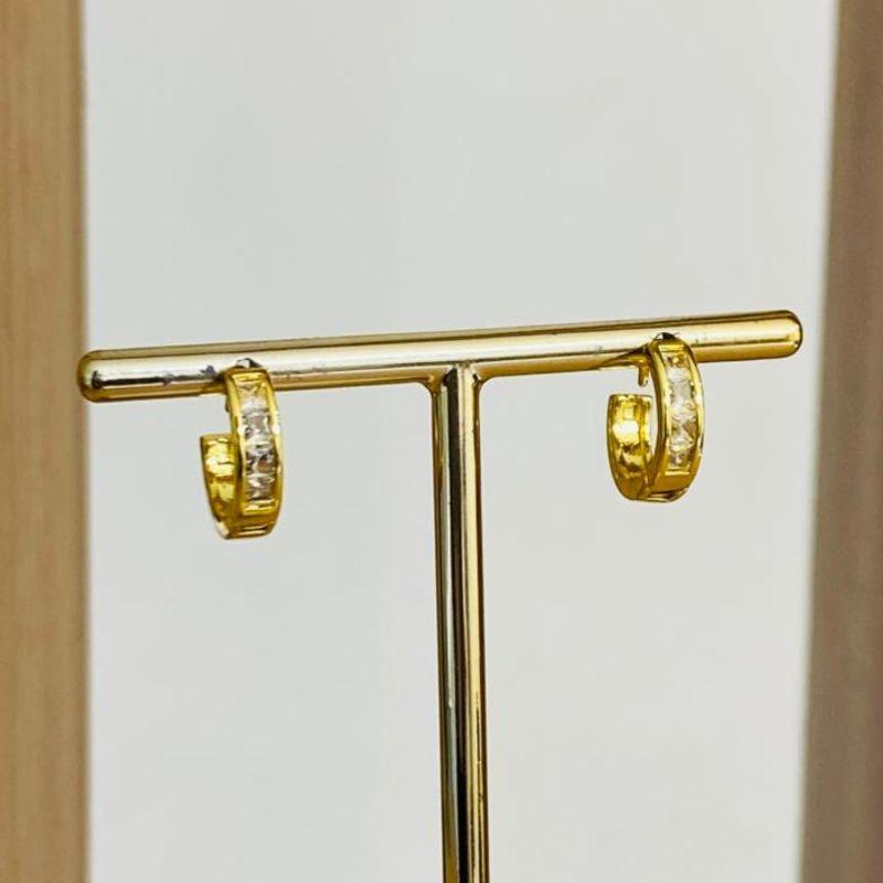 BRINCO ARGOLINHA ZIRCONIAS