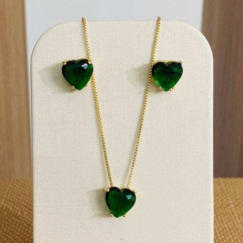 CONJUNTO CORAÇÃO VERDE