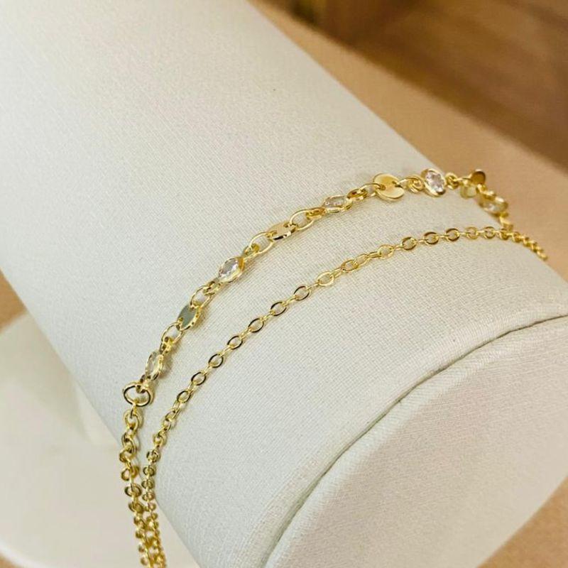 PULSEIRA DUPLA COM ZIRCONIAS