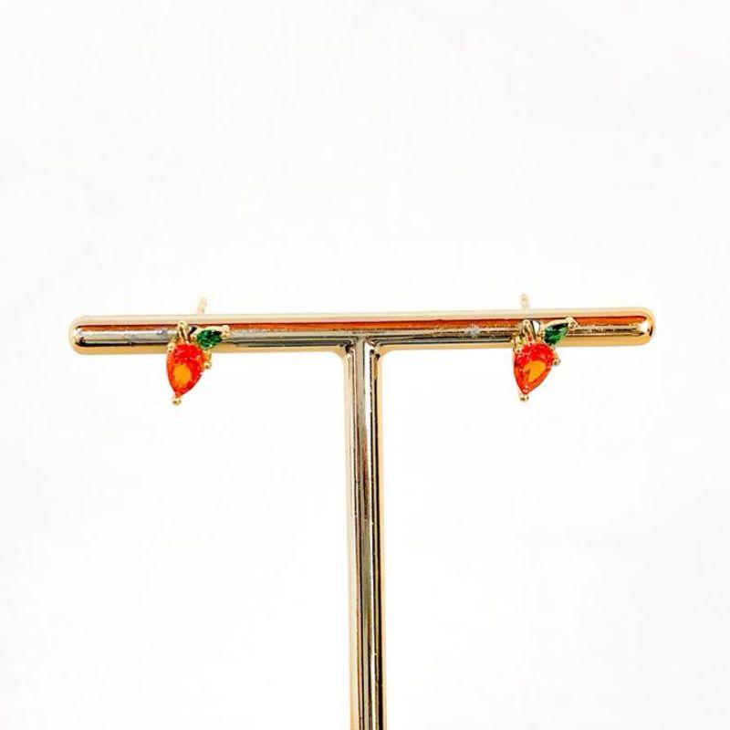 BRINCO MINI FRUTA ZIRCONIAS