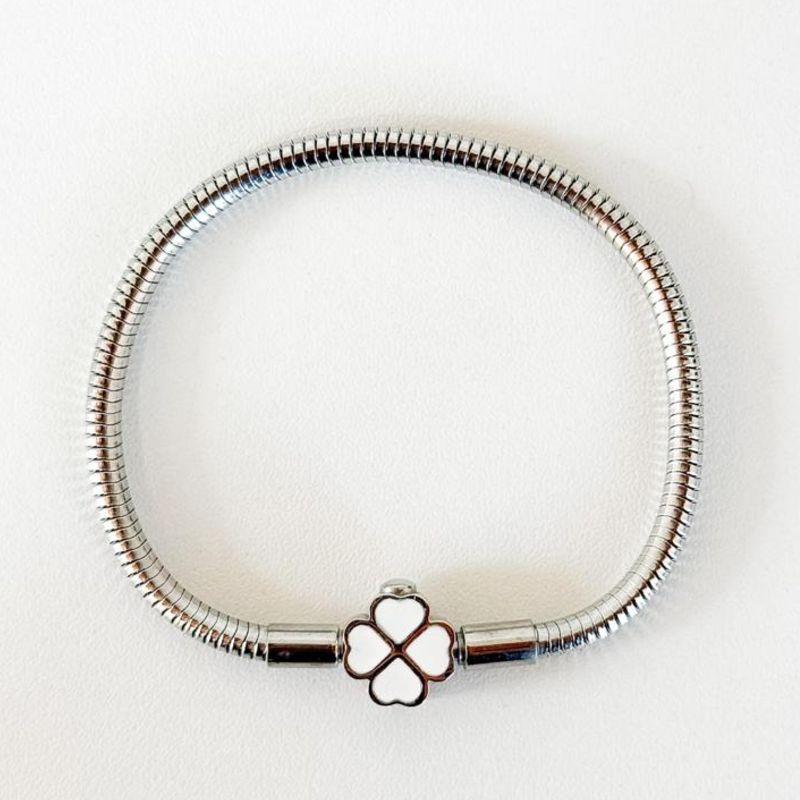 PULSEIRA BERLOQUE FECHO TREVO 18CM