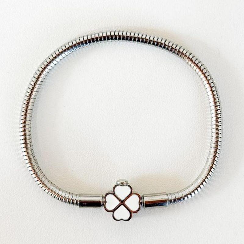 PULSEIRA BERLOQUE FECHO TREVO 19CM