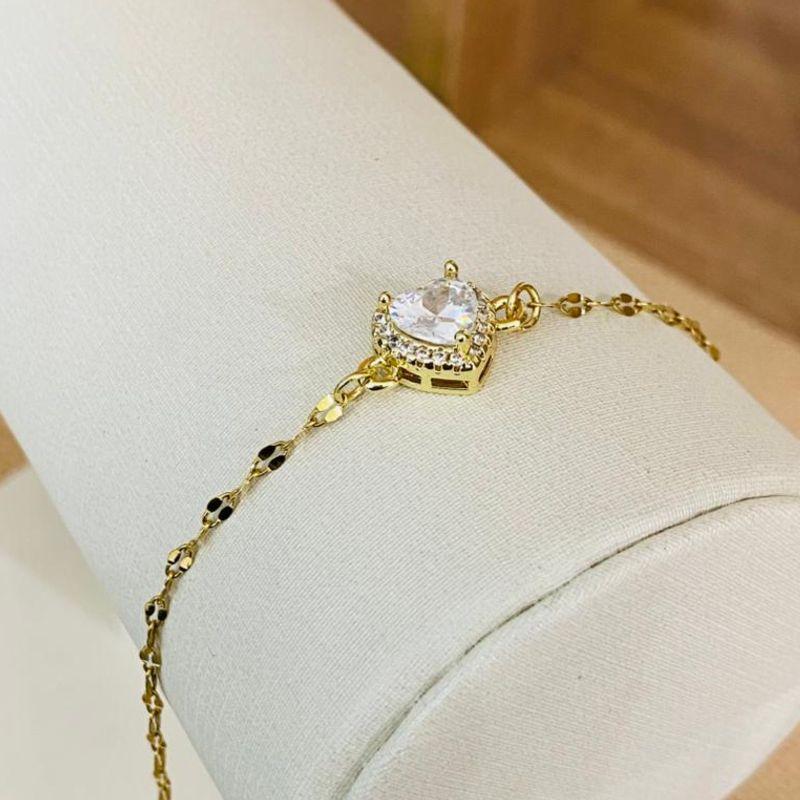PULSEIRA CORAÇÃO CRAVEJADO