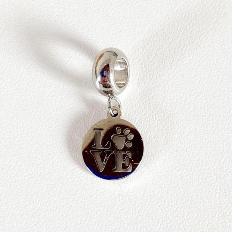 BERLOQUE PLAQUINHA LOVE PATINHA