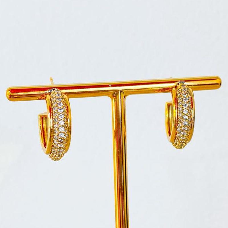 BRINCO ARGOLA CRAVEJADA