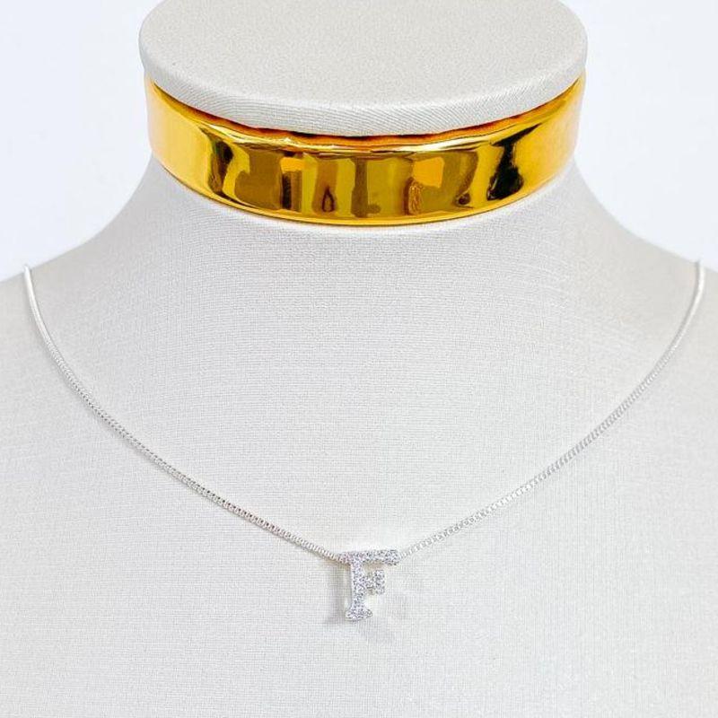 COLAR INICIAL F CRAVEJADA