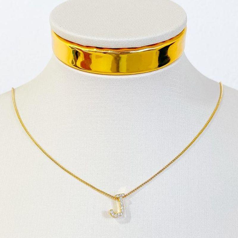 COLAR INICIAL J CRAVEJADA