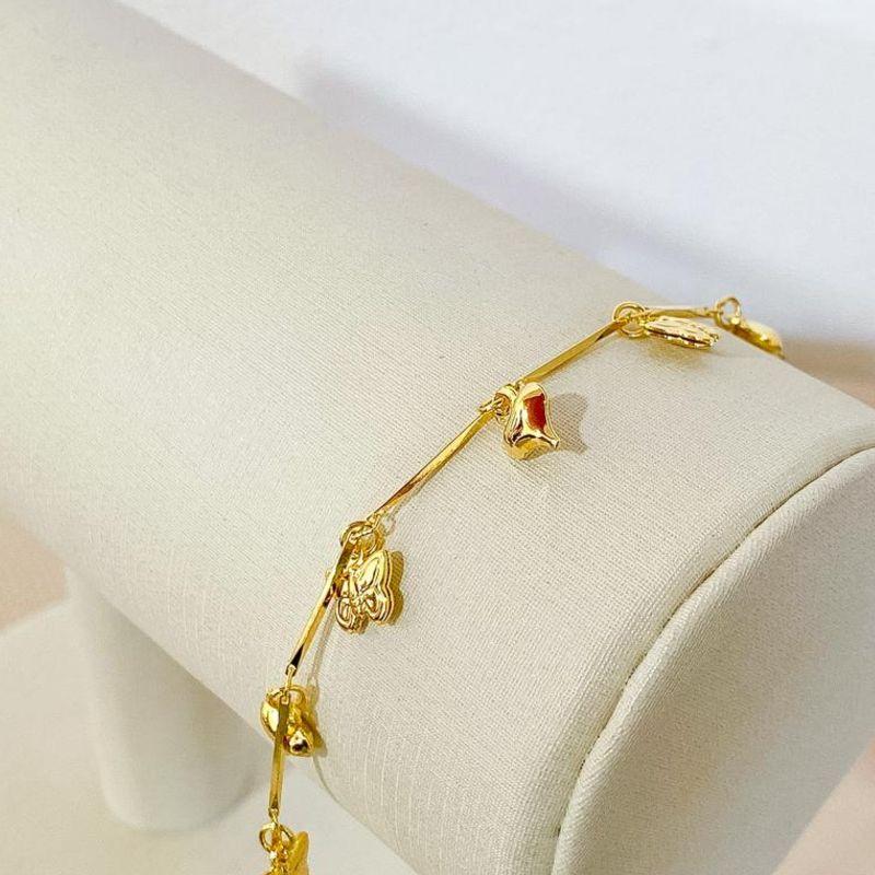 PULSEIRA CORAÇÕES E BORBOLETA