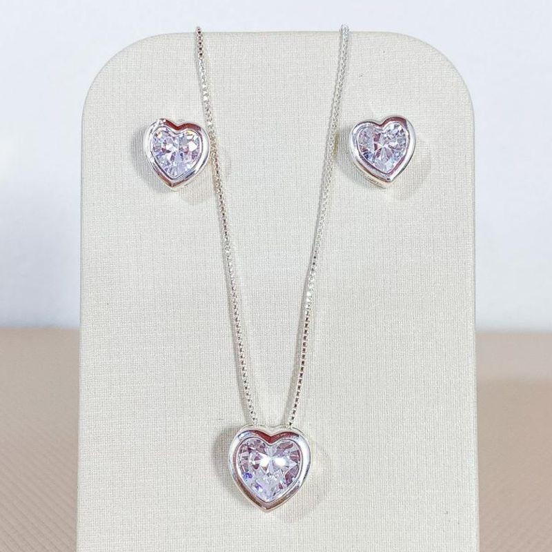 CONJUNTO CORAÇÃO ZIRCONIA
