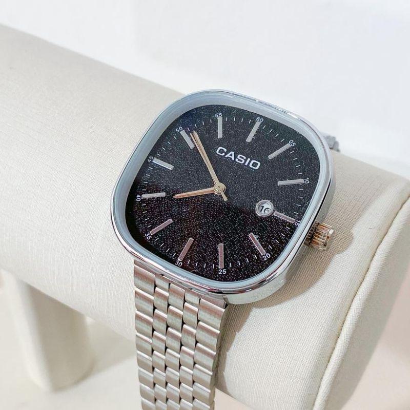RELOGIO CASIO PRATA FUNDO PRETO