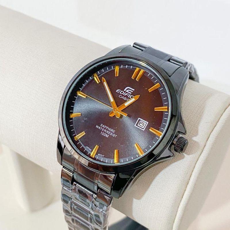 RELOGIO CASIO PRETO COM PONTEIRO DOURADO