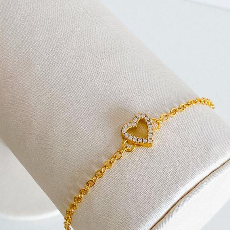 PULSEIRA CORAÇÃO CRAVEJADO