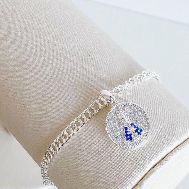 PULSEIRA MEDALHA CRAVEJADA N.S. APARECIDA