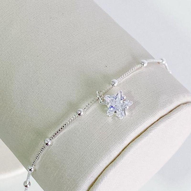 TORNOZELEIRA BOLINHAS COM ESTRELA