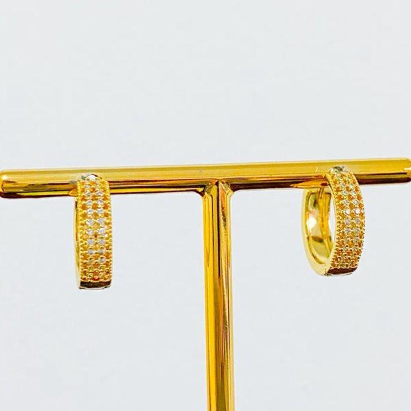 BRINCO ARGOLA CRAVEJADA