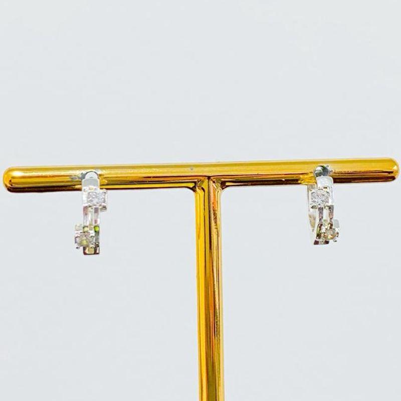 BRINCO ARGOLINHA COM ZIRCONIAS