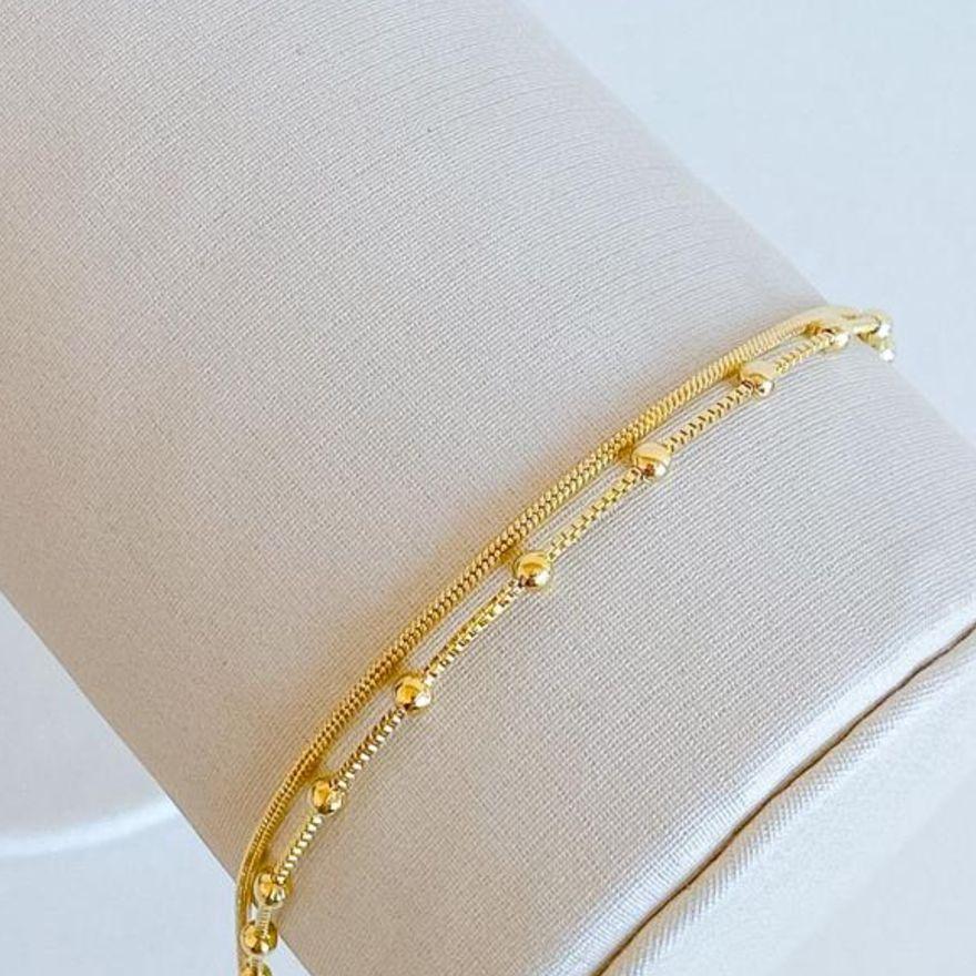 PULSEIRA DUPLA BOLINHA / VENEZIANA